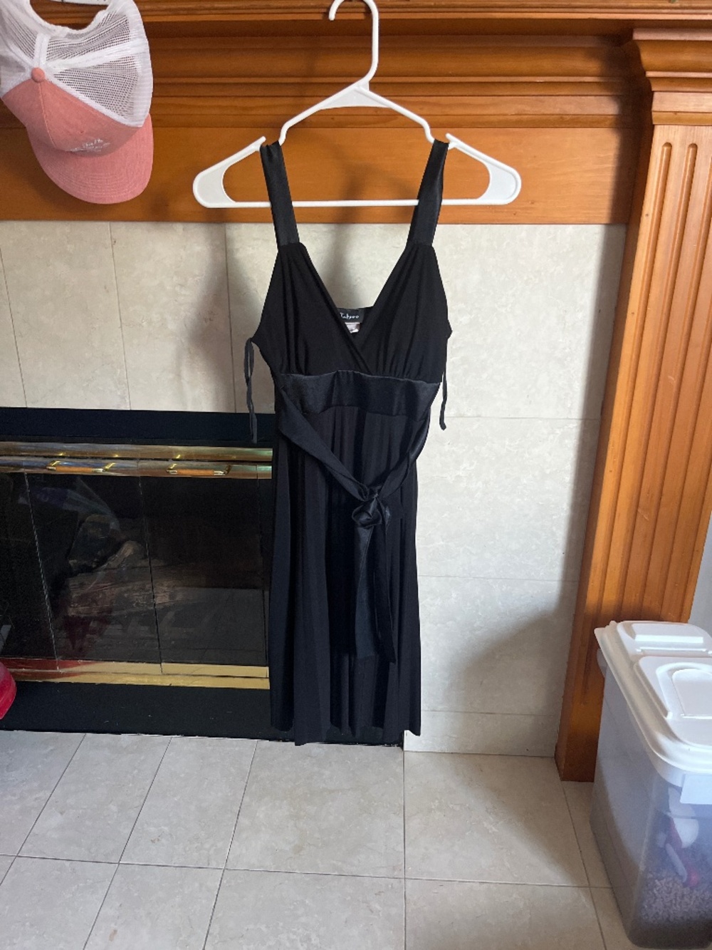 Vintage Y2K Taboo Black Empire Waist Midi Dress - Homecoming / HOCO
